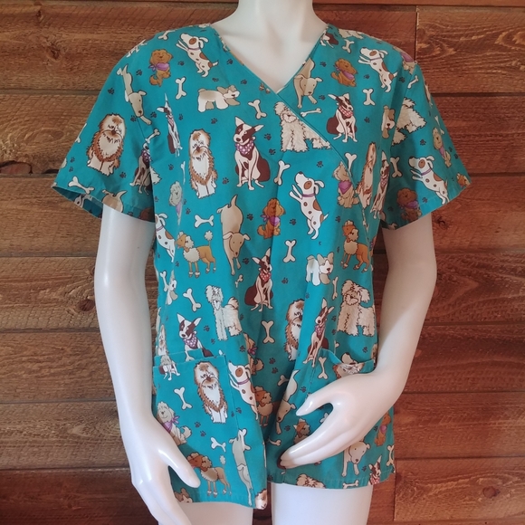 SB Scrubs Tops - Dog Themed Scrub Top T9